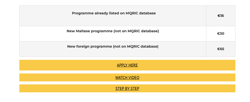 Screenshot of the MFHEA website with the 'Apply Here' button highlighted